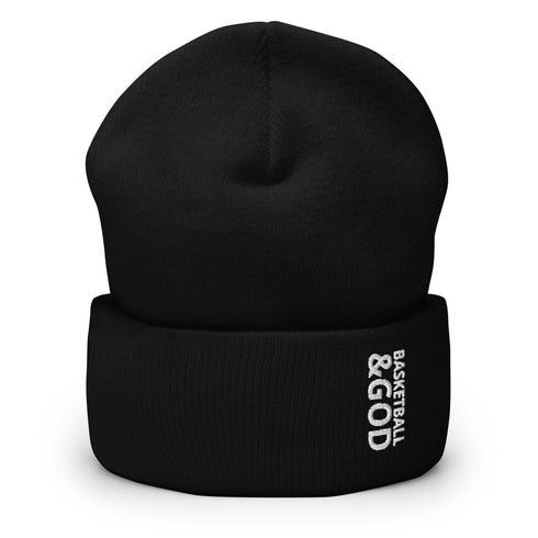 Basketball &God Cuffed Beanie